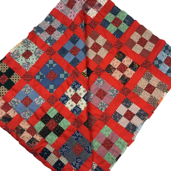 Hand Crafted Bedding Vintage Quilt Topper Poshmark